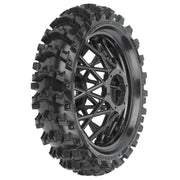Proline PRO1024710 Dunlop Geomax MX14 V2 Bead CR4 Rear Tyre Mounted on Bullyspoke Black Wheel Promoto-MX