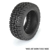 Proline PRO1024811 Mirage TT 2.2in/3.0in Belted SCT Tyres Mounted on Raid Black Wheels 2pcs
