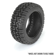 Proline PRO1024811 Mirage TT 2.2in/3.0in Belted SCT Tyres Mounted on Raid Black Wheels 2pcs