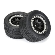Proline PRO1025613 Menace HP Belted Pro-Loc Tyres Mounted on 24mm Black/Grey Impulse Wheels suit X-Maxx 2pcs
