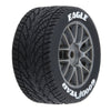 Proline Goodyear Eagle Mounted Rain Tyre Set F/R, Gray, Losi NASCAR