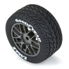 Proline Goodyear Eagle Mounted Rain Tyre Set F/R, Gray, Losi NASCAR