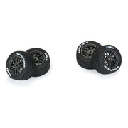 Proline Goodyear Eagle Mounted Rain Tyre Set F/R, Gray, Losi NASCAR