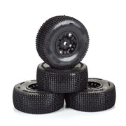 Pro-Line King-Pin Tyres Mounted on Black Split Six Wheels 4pcs Arrma Mojave Grom