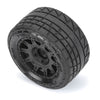 Proline 1028710 Menace F/R Tyre Mounted on 12mm Black Raid Wheels Granite Grom