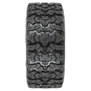 Proline 1029910 Jaeger HP Belted 2.8in F/R Monster Truck Tyres Mounted on Black Raid Wheels 2pcs