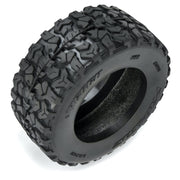 Proline 1029910 Jaeger HP Belted 2.8in F/R Monster Truck Tyres Mounted on Black Raid Wheels 2pcs