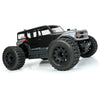 Proline 1029910 Jaeger HP Belted 2.8in F/R Monster Truck Tyres Mounted on Black Raid Wheels 2pcs