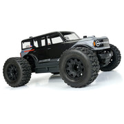 Proline 1029910 Jaeger HP Belted 2.8in F/R Monster Truck Tyres Mounted on Black Raid Wheels 2pcs