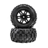 Pro-Line Badlands F/R Tyres Mounted on Black Split Six Wheels 2pcs Arrma Mini Kraton