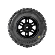 Pro-Line Badlands F/R Tyres Mounted on Black Split Six Wheels 2pcs Arrma Mini Kraton