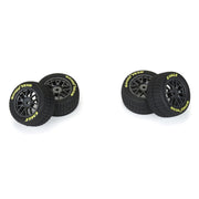 Proline Goodyear Eagle Mounted Dirt Tyre Set F/R, Gray, Losi NASCAR