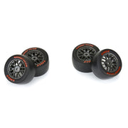 Proline Goodyear Eagle Mounted Super Soft Tyre Set F/R, Gray, Losi NASCAR