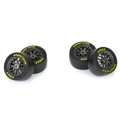 Proline Goodyear Eagle Mounted Soft Tyre Set F/R, Gray, Losi NASCAR