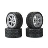 Proline Avenger Mounted Street Tyre Set F/R, Overdrive Gray Wheel, Losi NASCAR
