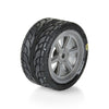 Proline Avenger Mounted Street Tyre Set F/R, Overdrive Gray Wheel, Losi NASCAR