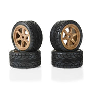Proline Avenger Mounted Street Tyre Set F/R, Overdrive Bronze Wheel, Losi NASCAR