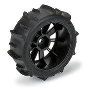 Proline 1031010 Dumont F/R Tyre Set Mounted on Black Mach 10 Wheels Arrma Typhon Grom