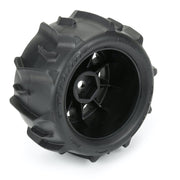 Proline 1031110 Dumont F/R Tyre Set Mounted on Black Raid Wheels Arrma Granite Grom