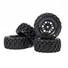 Pro-Line Badlands MX Tyres Mounted on Black Split Six Wheels 4pcs Arrma Mojave Grom