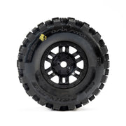 Pro-Line Badlands MX Tyres Mounted on Black Split Six Wheels 4pcs Arrma Mojave Grom