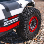 Proline 281105 1/10 Raid Bead-Loc F/R 2.2in/3.0in SC Wheels Red/Gray 2pcs