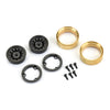 Proline 2812-00 Rock Shooter 1.0in Black Brass Internal Bead-Loc 7mm Wheels
