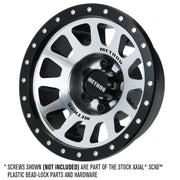 Proline 2814-00 Method 305 NV Silver 2.9 inch Aluminium and 2 Offset Wheel Faces