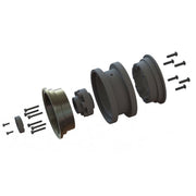 Proline PRO282600 Black Rhino Armory Gunmetal 2.9in Aluminum Dual Offset Wheels suit SCX6