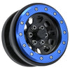 Proline PRO283800 Steelies Blue/Black 2.9in Stamped Steel Dual Offset Wheels for Axial SCX6