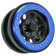 Proline PRO283800 Steelies Blue/Black 2.9in Stamped Steel Dual Offset Wheels for Axial SCX6