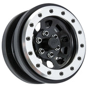 Proline PRO283801 Steelies Silver/Black 2.9in Stamped Steel Dual Offset Wheels for Axial SCX6