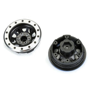 Proline PRO283801 Steelies Silver/Black 2.9in Stamped Steel Dual Offset Wheels for Axial SCX6