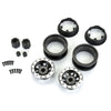 Proline PRO283801 Steelies Silver/Black 2.9in Stamped Steel Dual Offset Wheels for Axial SCX6