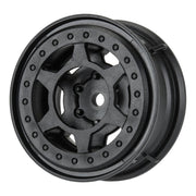 Proline PRO284200 1/10 Holcomb 1.55inch 12mm Crawler Black Bead-Loc Wheels, 2pcs