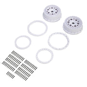 Proline Wheel and Beadlock Set White 2pcs 5IVE-T 3.0