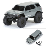 Proline 362114 2024 Toyota 4Runner Painted and Assembled Hard Body suit Axial SCX24 Lunar Rock Gray
