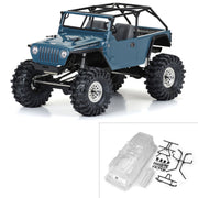 Proline PRO364400 2004 Jeep LJ Clear Body with Cage and Accessories suit 313mm Crawlers
