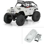 Proline PRO366300 1979 Toyota Land Cruiser FJ40 Clear Body with Trail Cage SCX24