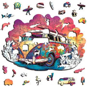 Puzzle Art Kombi Holiday Wooden 130pc Jigsaw Puzzle