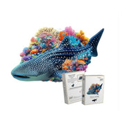 Puzzle Art Whale Shark Wooden 137pc Jigsaw Puzzle