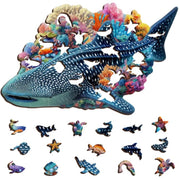 Puzzle Art Whale Shark Wooden 137pc Jigsaw Puzzle