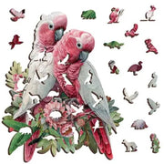 Puzzle Art Galah Pair Wooden 75pc Jigsaw Puzzle