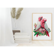 Puzzle Art Galah Pair Wooden 75pc Jigsaw Puzzle