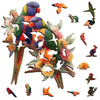 Puzzle Art Lorikeet Pair Wooden 70pc Jigsaw Puzzle