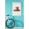 Puzzle Art Highland Cow Floral Crown Wooden 135pc Jigsaw Puzzle