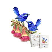 Puzzle Art Splendid Fairy Wrens Wooden 79pc Jigsaw Puzzle