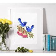Puzzle Art Splendid Fairy Wrens Wooden 79pc Jigsaw Puzzle