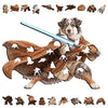 Puzzle Art Aussie Shepherd Ranger Wooden 75pc Jigsaw Puzzle