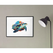 Green Sea Turtle Wooden 124pc Jigsaw Puzzle